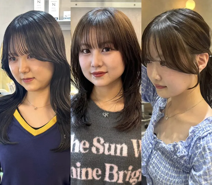 韓国ヘア🇰🇷/ 顔周り/松田光里の掲載