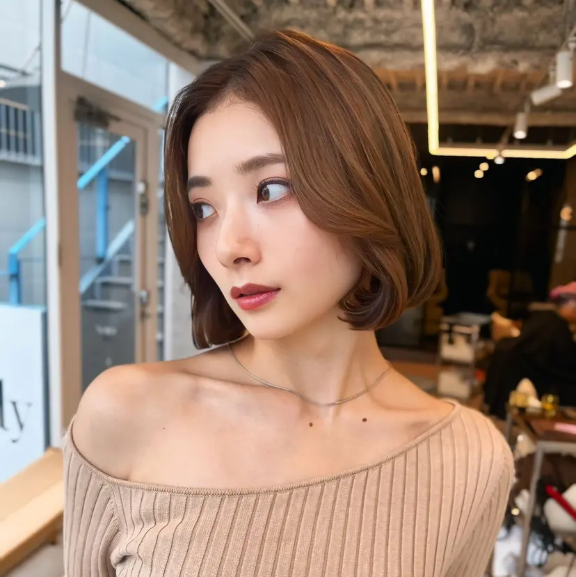 ボブ顔周り 韓国遠藤小雪の掲載