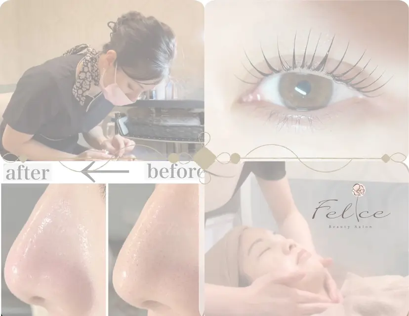 毛穴ケア✖️まつげ Feliceの掲載