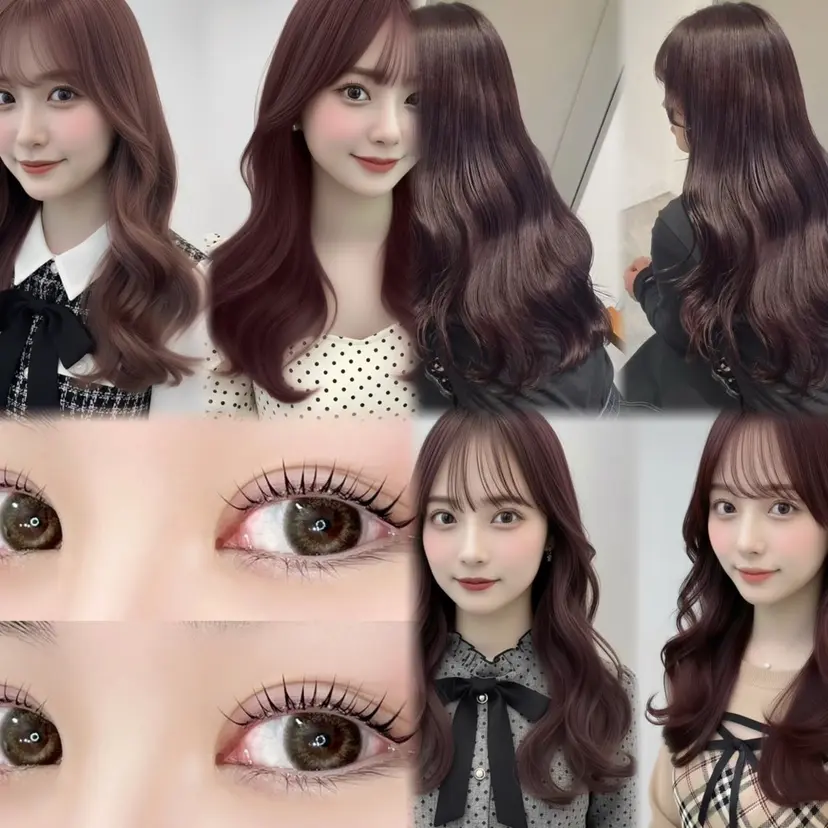 🎀韓国風🎀うる艶 カラー🎀束感まつ毛の掲載