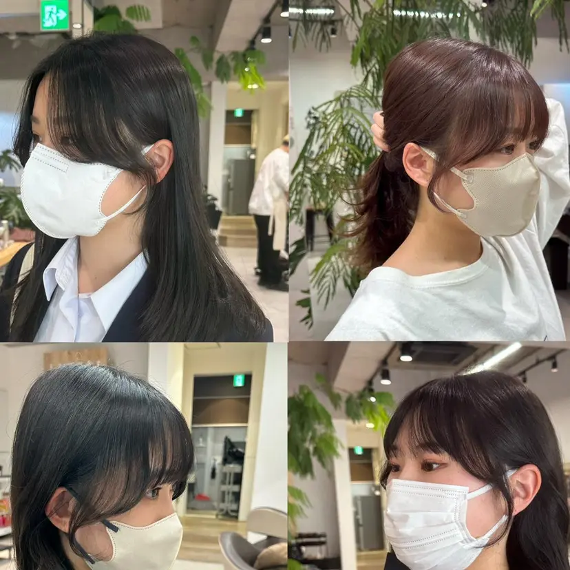 レイヤー/顔まわり カット/地毛風カラーの掲載