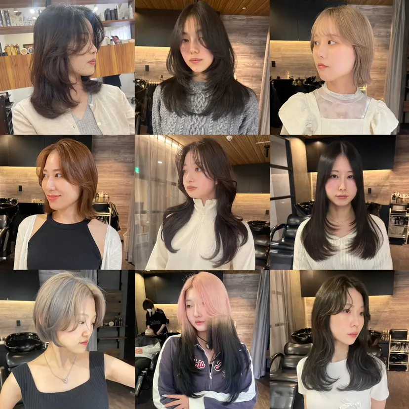 レイヤーカット/韓国 /艶髪/ダブルカラーの掲載
