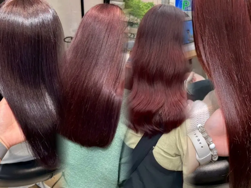 紅/博多ブリーチ/ 暖色系カラーの掲載