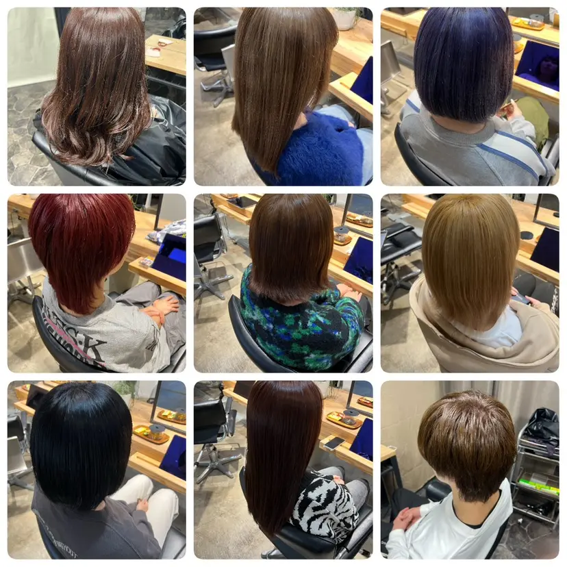 地毛風縮毛矯正 /暗髪カラー/小林の掲載