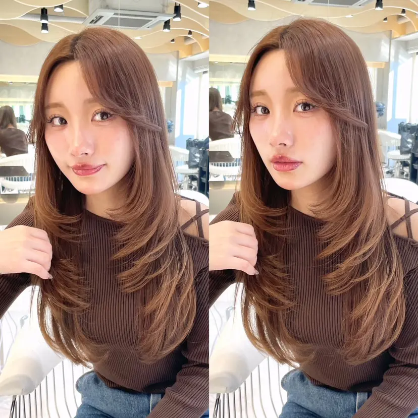 韓国/ハッシュカット /レイヤー🧸千純の掲載