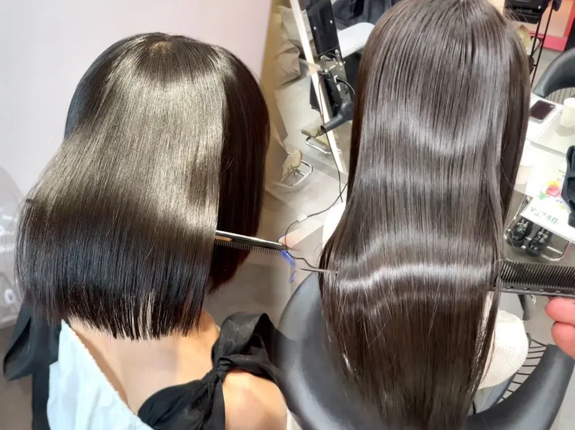 山崎/ボブ縮毛矯正 レイヤー髪質改善の掲載