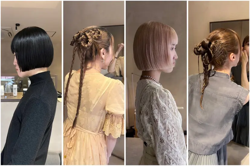 ボブ/タイトアレンジ 個性派結婚式アレンジの掲載