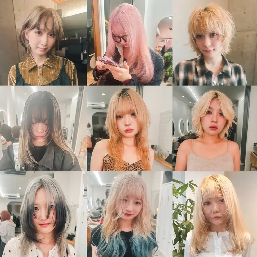 レイヤー/ウルフ/ ハッシュカット/ダイの掲載