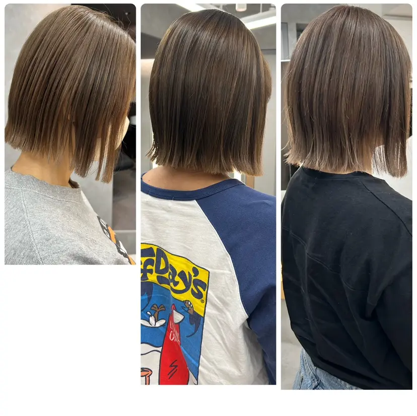 切りっぱなしボブ グレージュ/福田梢の掲載