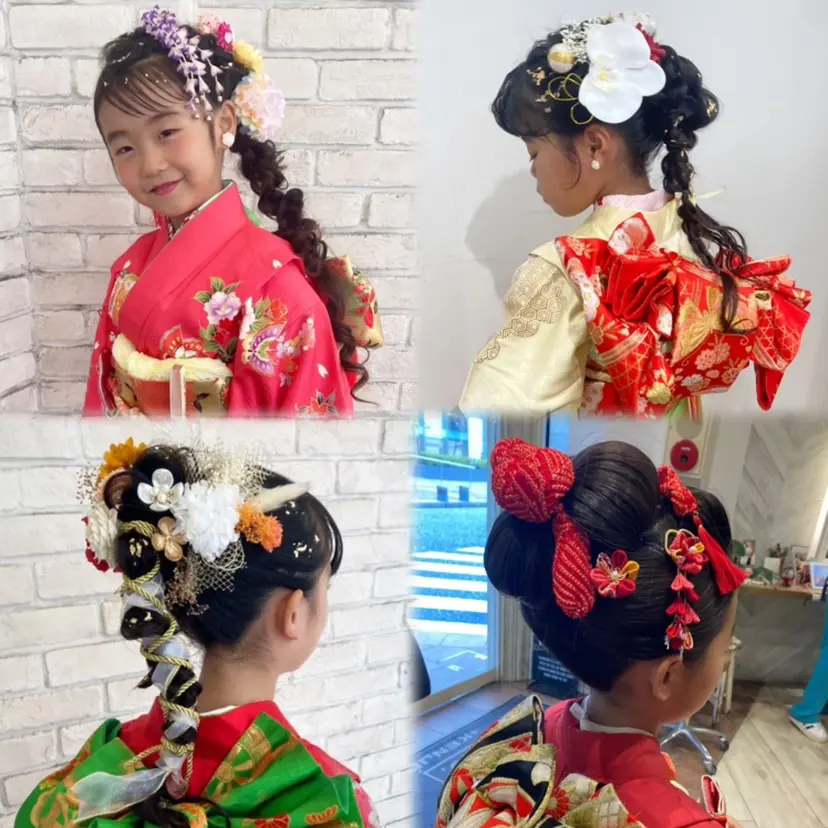 白髪ぼかしハイライト 着付けヘアアレンジの掲載