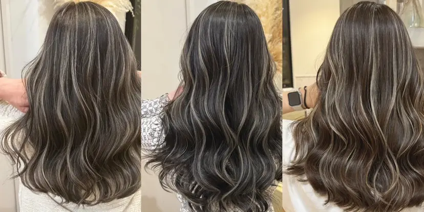 派手にならないハイラ イト/白髪ぼかしの掲載