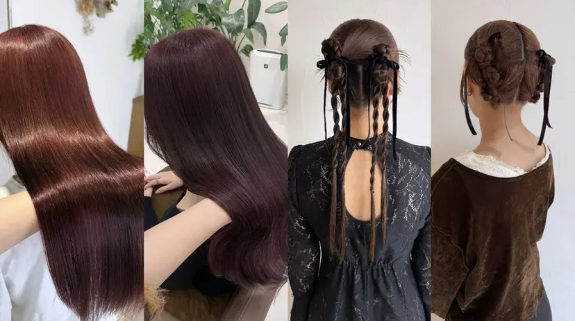 暖色カラー /ヘアアレンジ/花鈴の掲載