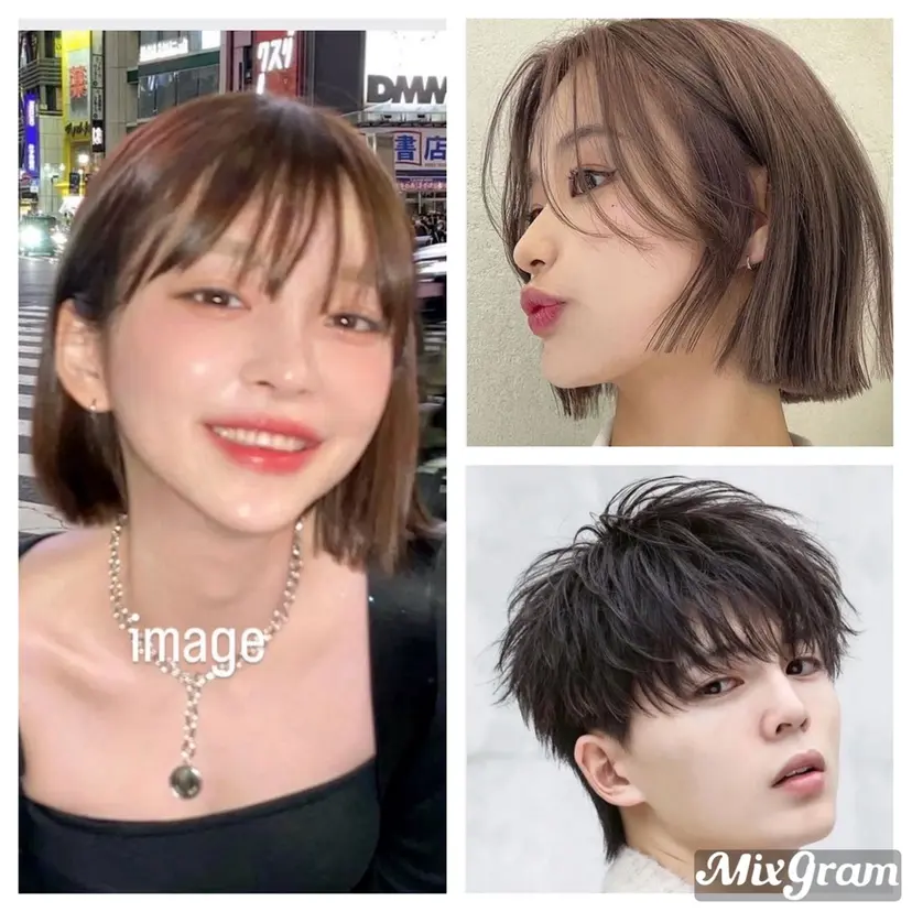 花井輝 ボブ/センターパートの掲載