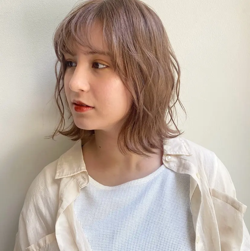 saki🌼ボブ× 透明感カラー🌼の掲載