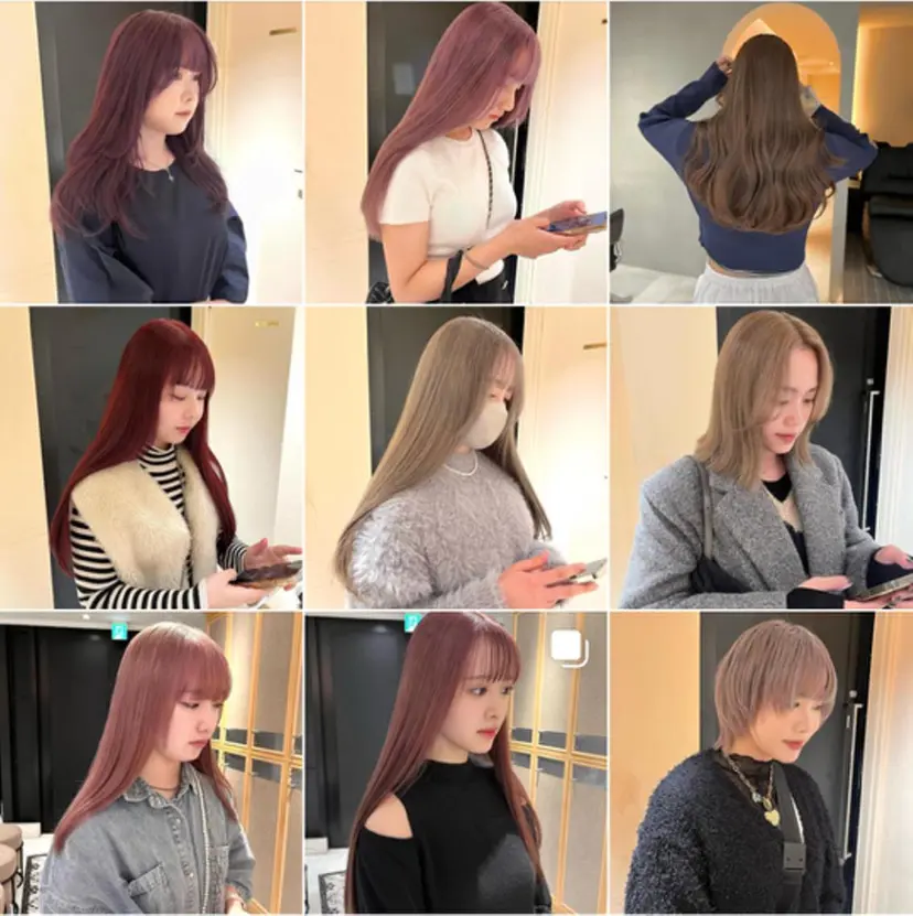 淡いハイトーンカラー レイヤーカットゆうかの掲載