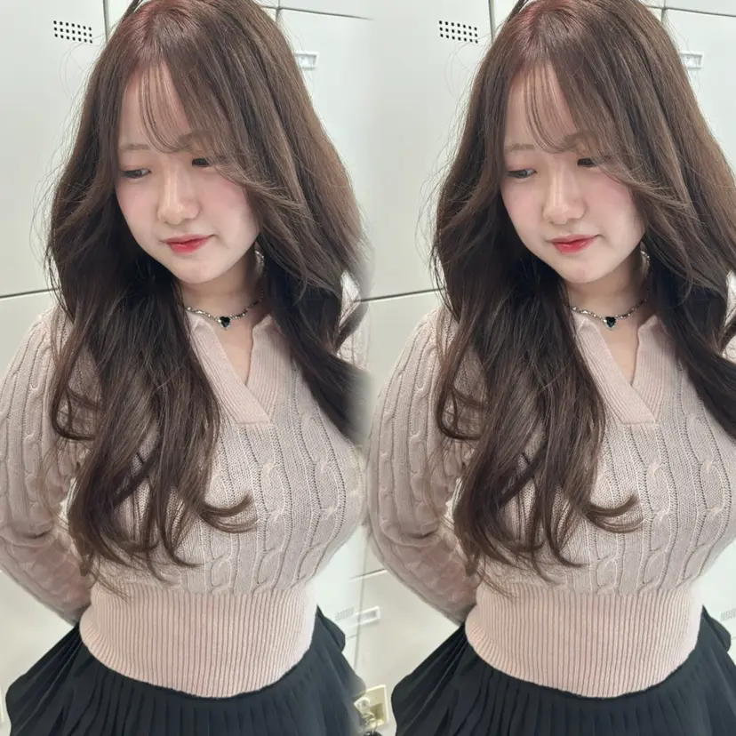 韓国ヘア/ブリーチ無 しWカラー/オリーブの掲載