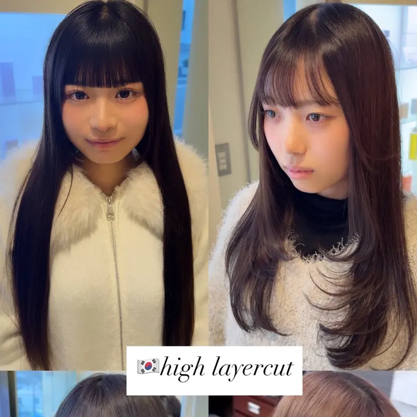 海希/韓国風レイヤー /ブリーチ透明カラーの掲載