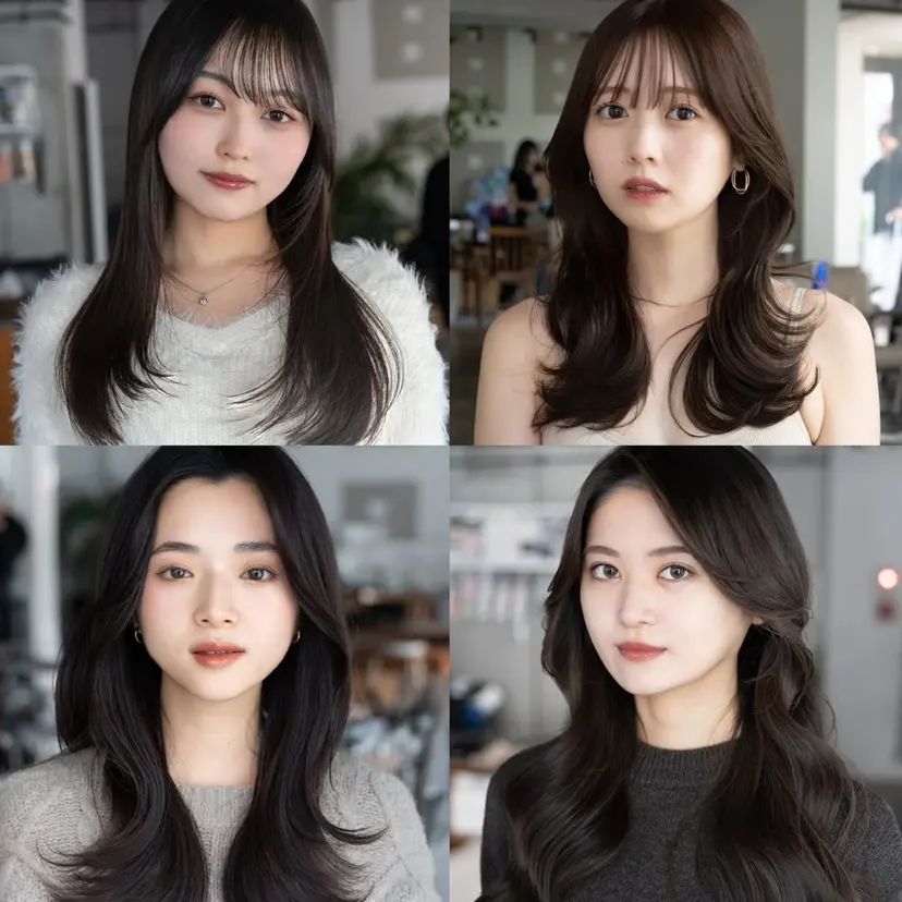 レイヤーカット/ 前髪顔周りカットの掲載