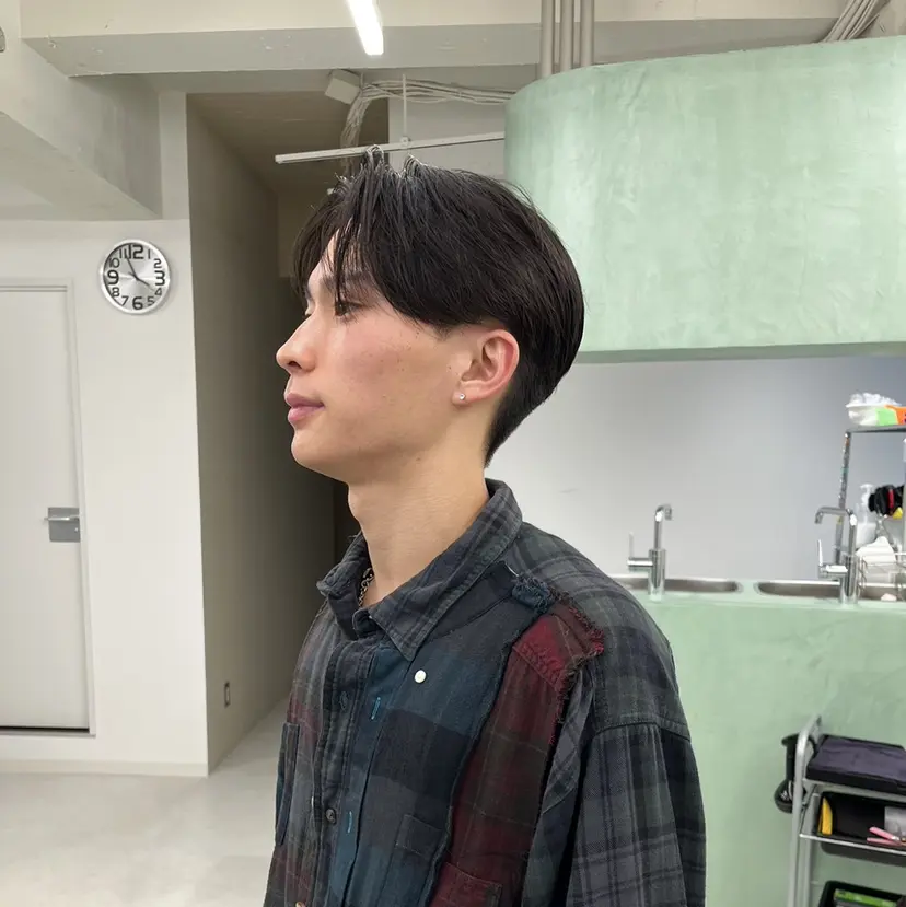 曲がる縮毛矯正 センターパートの掲載