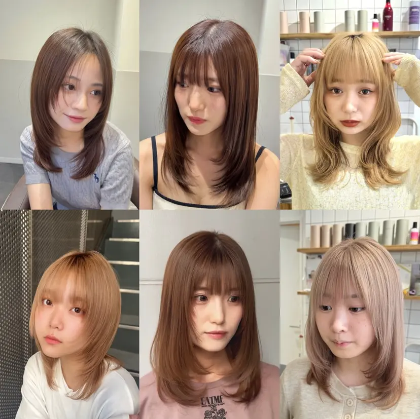 レイヤー/前髪顔周り /髪質改善/青木の掲載