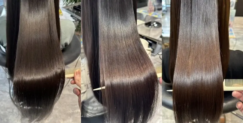 美髪矯正/酸性ストレ ート/艶カラー/堅田の掲載