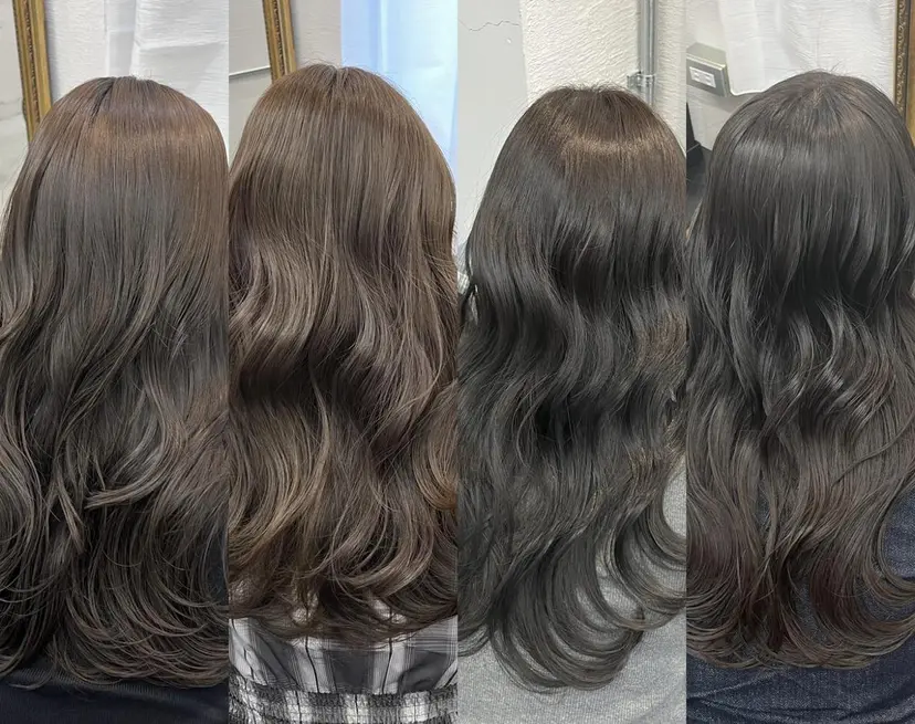 グレージュ/透け感 カラー/透明感カラーの掲載