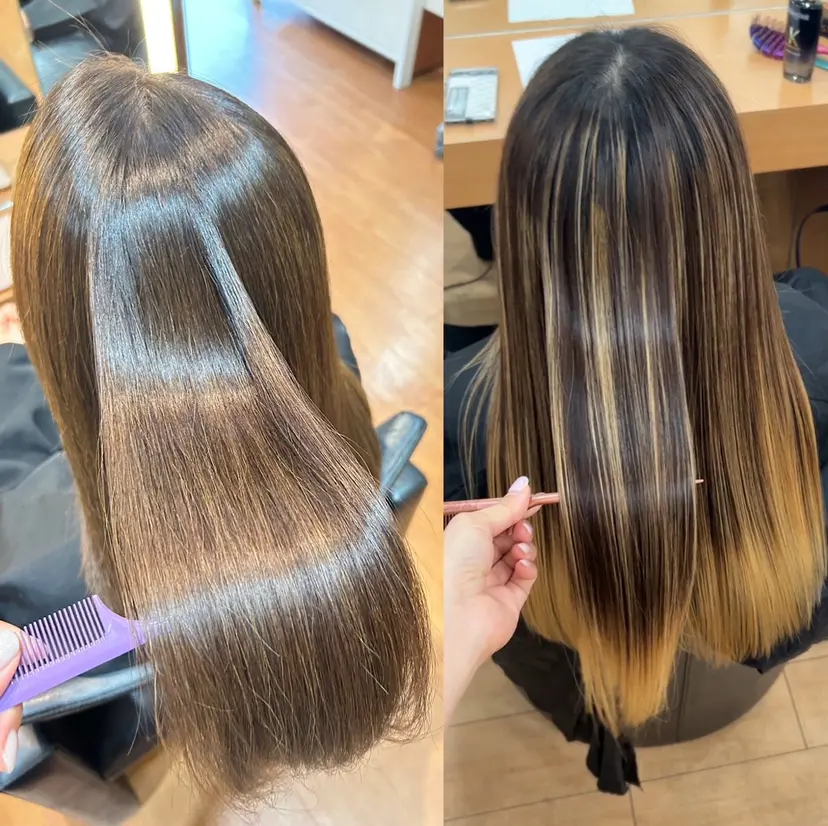 縮毛矯正×髪質改善 カラー×クロスパーマの掲載