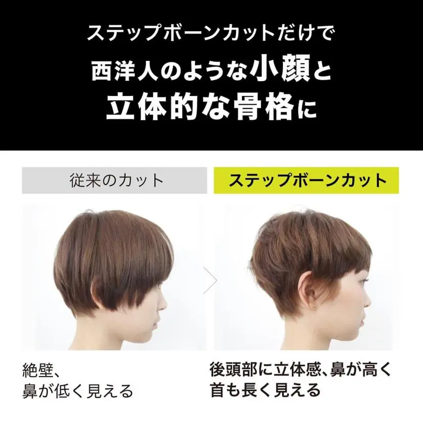 ステップボーンカット 小顔になる方法の掲載