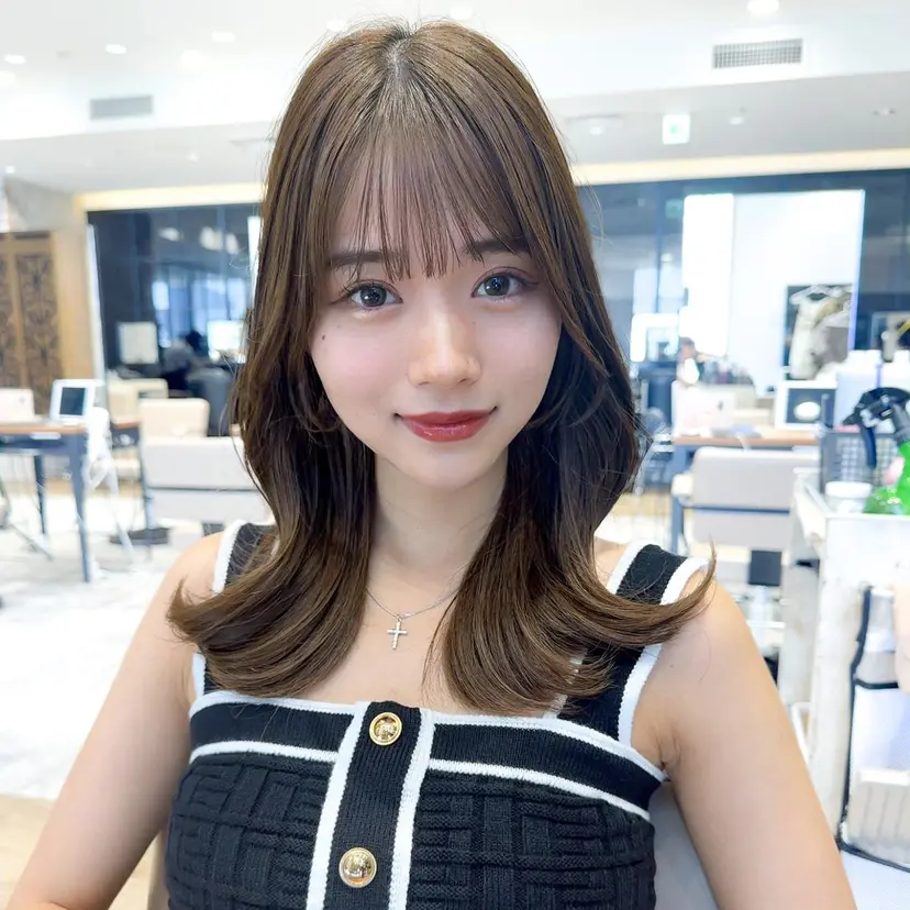 顔周り/くびれヘア 韓国ヘア💕風間るなの掲載