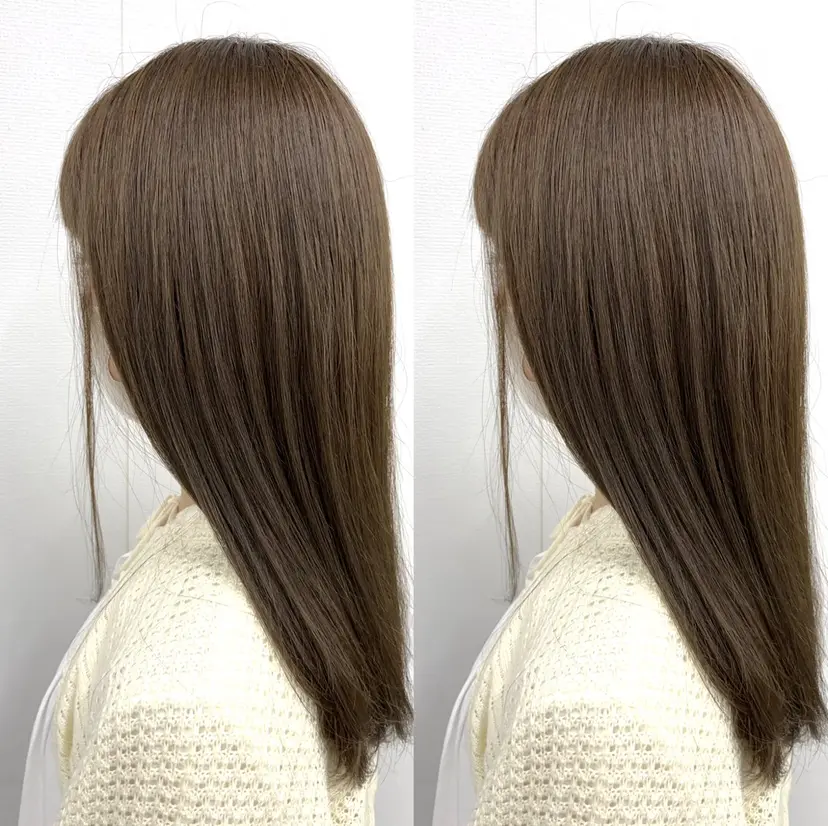 透明感カラー🪿🤍 顔まわりカットの掲載