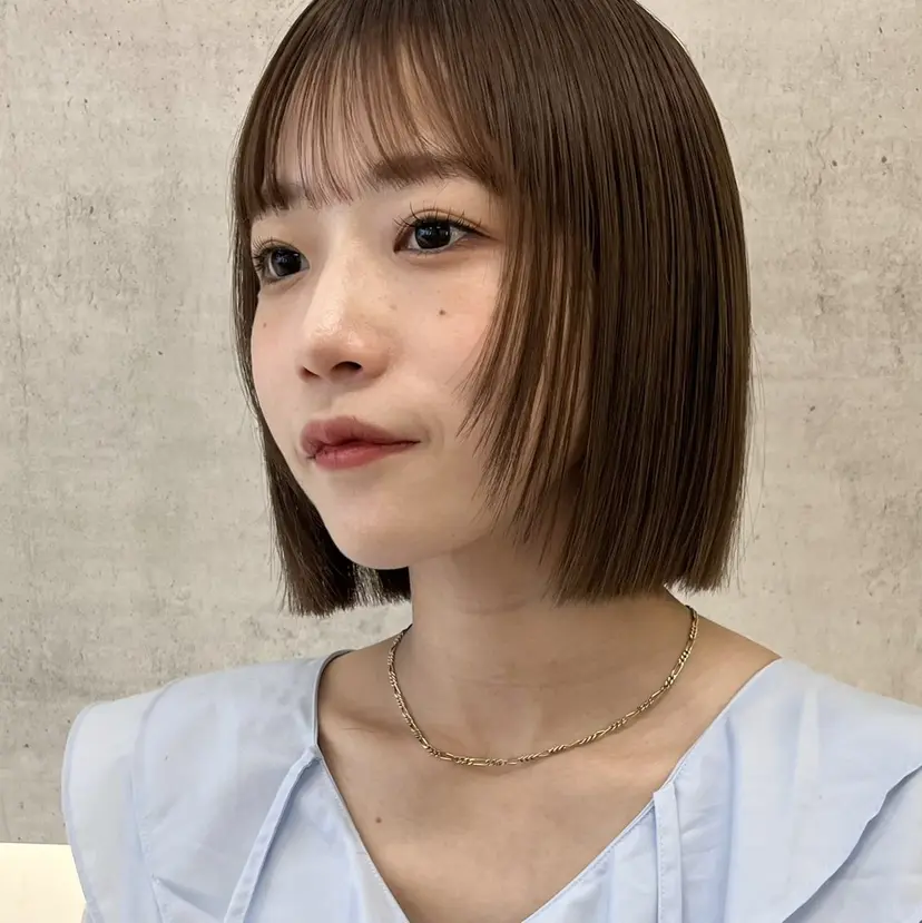 ボブカット 透明感カラー縮毛矯正の掲載