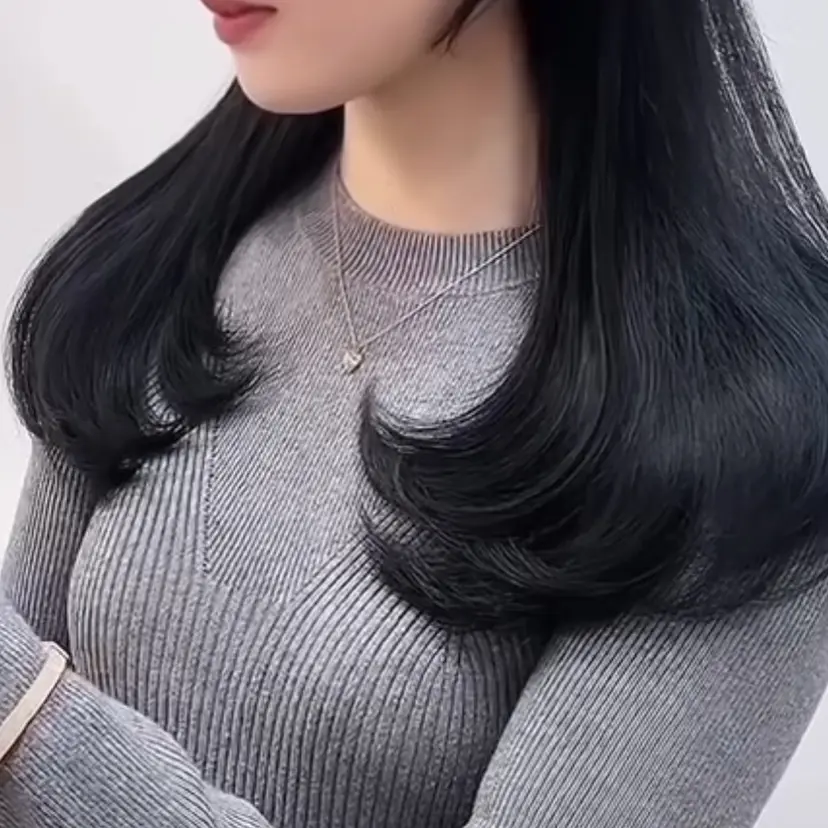 透明感カラー🩵 レイヤーカット/韓国の掲載