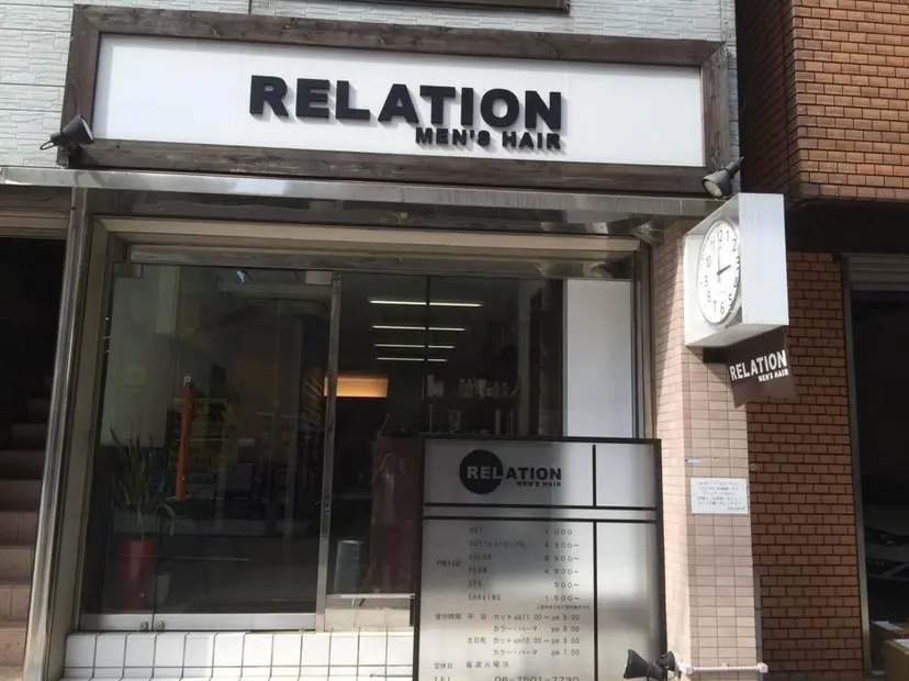 RELATION Men's hairの掲載