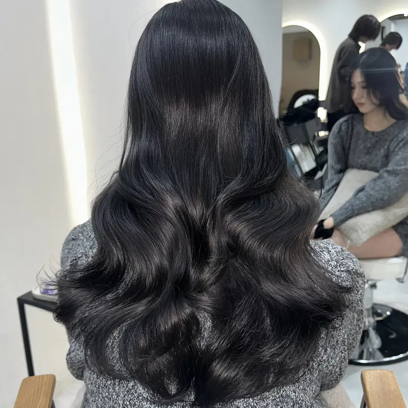 韓国ヘア/艶髪ロング グレージュ/kanaの掲載