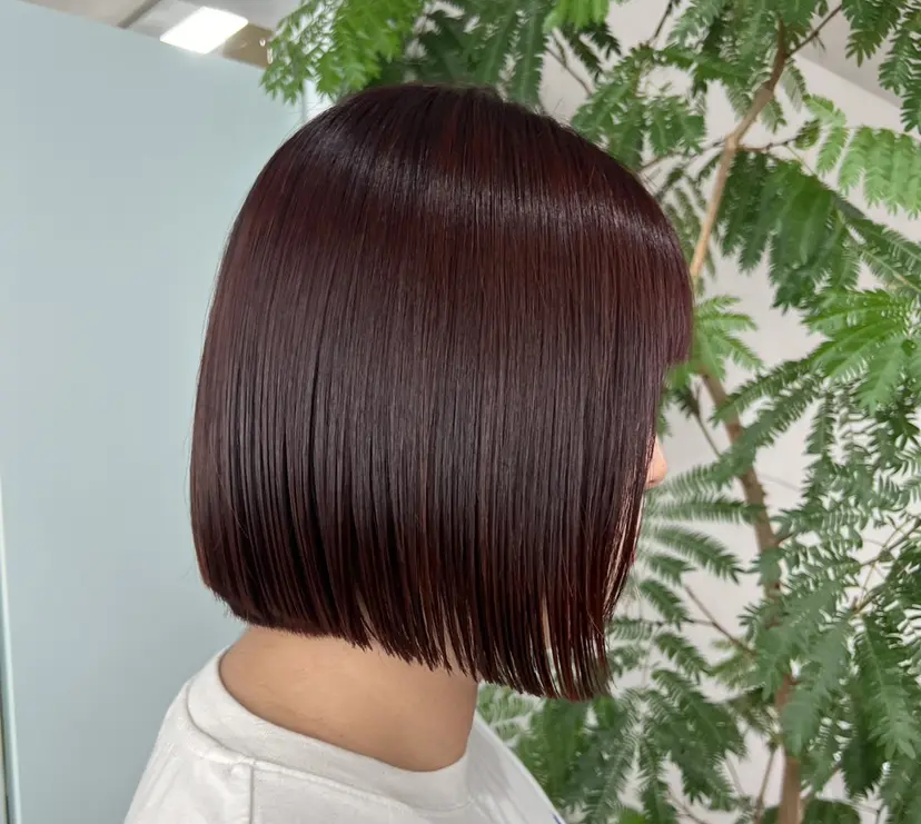 艶ボブ🤎暖色カラー 縮毛矯正/メンズ💈の掲載