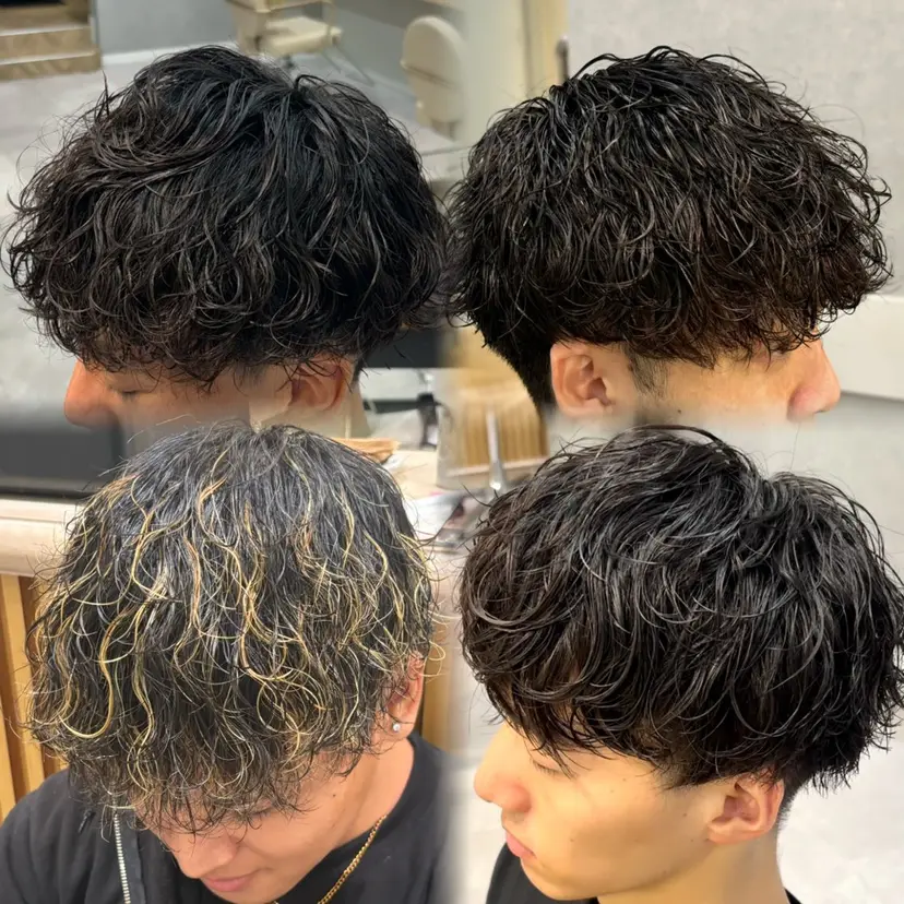パーマ、スパイキー ショート、上野星也の掲載