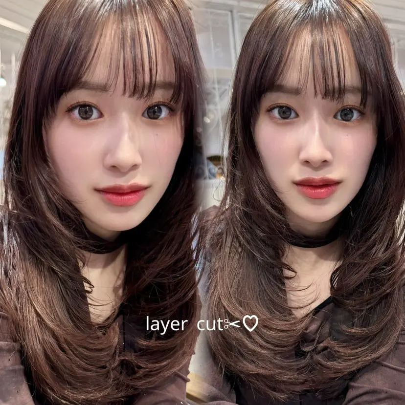 レイヤーカット、 大人可愛い 中村美羅の掲載