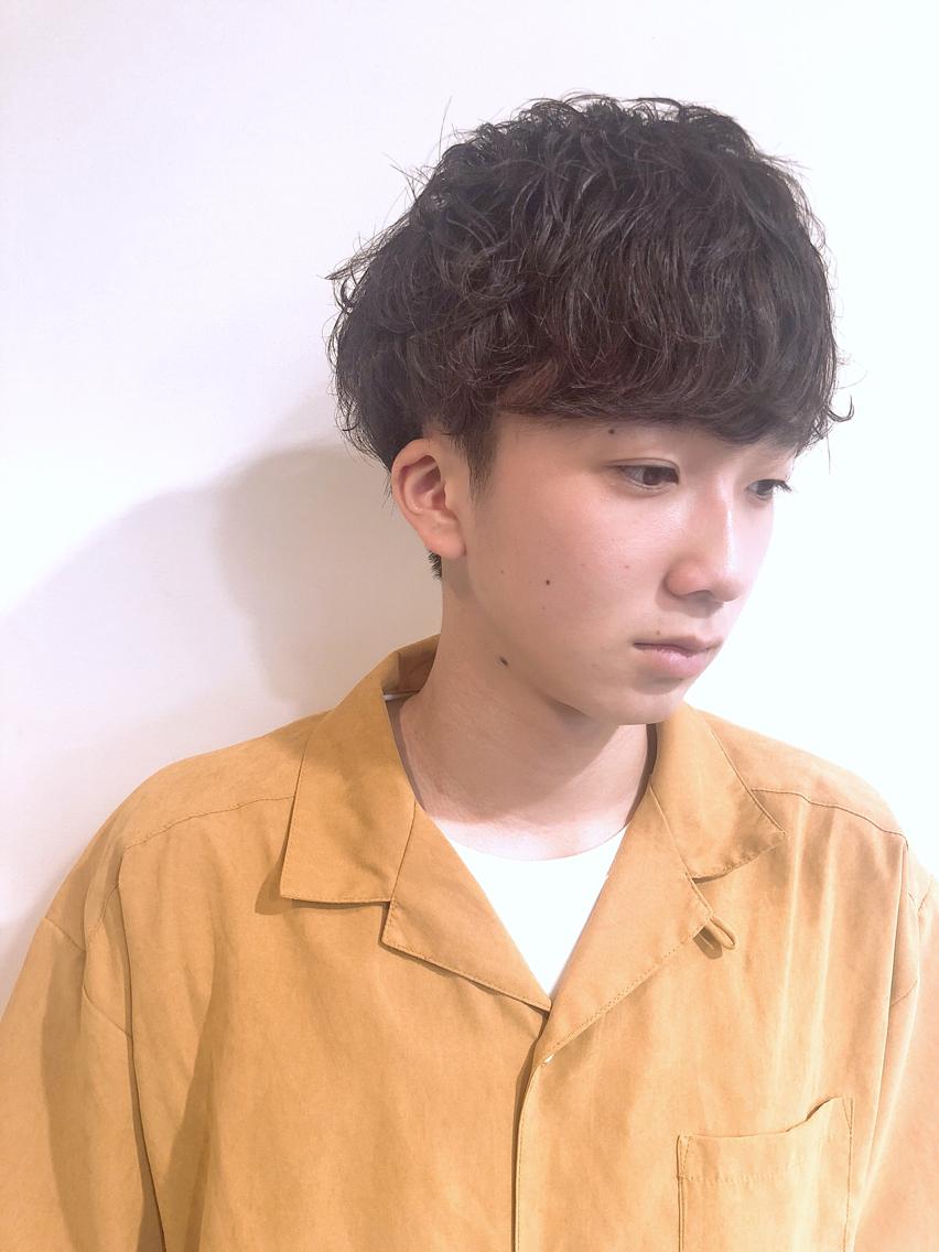 エレガントニュアンスパーマ ショート メンズ 無料のヘアスタイル画像