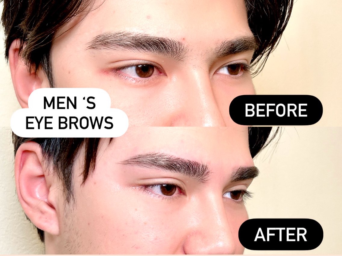 メンズアイブロウ ボサ眉からイケメン眉へ変身 アイブロウ八王子