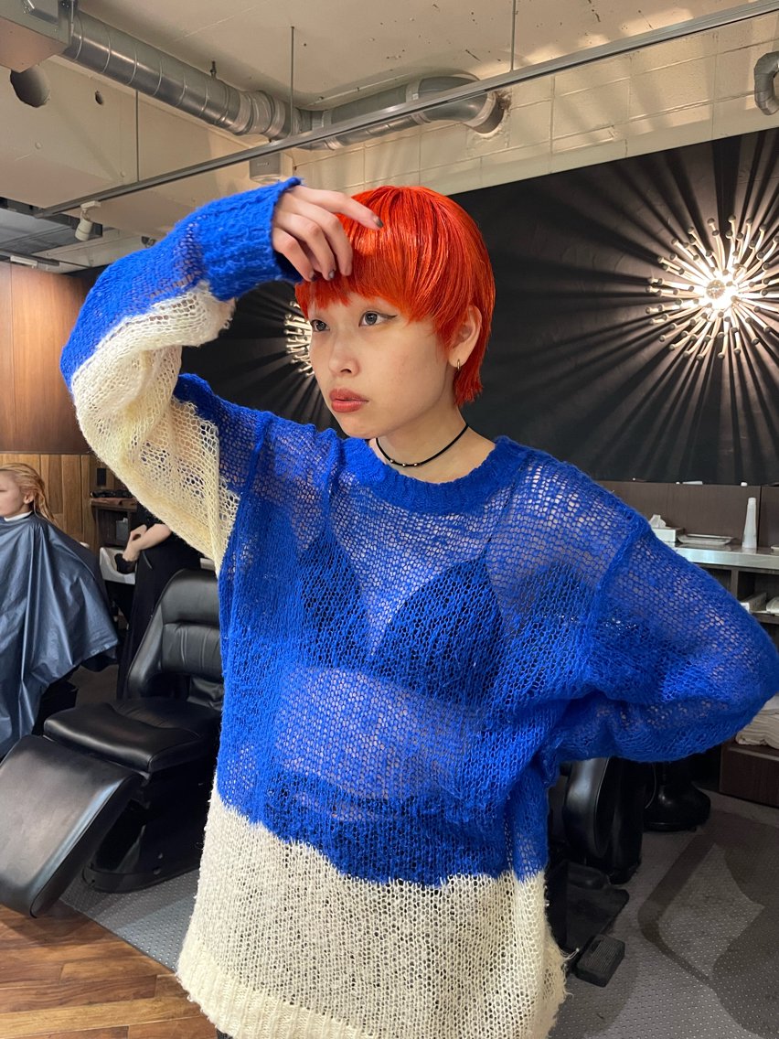 文明堂　カンカンベア　カウンターサイズ　珍色　青色　昭和レトロ ヘアスタイル・髪型カタログ「オレンジ」by6月以降土日 /表参道/関端