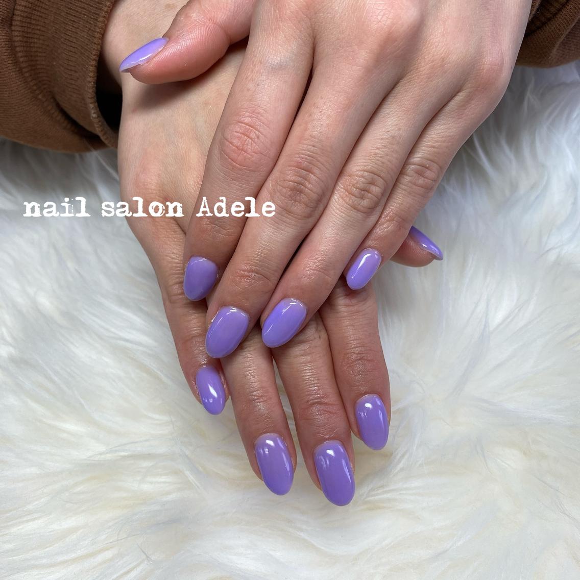 ラベンダーカラー Nail Salon Adele所属 Adele Mayuのネイル