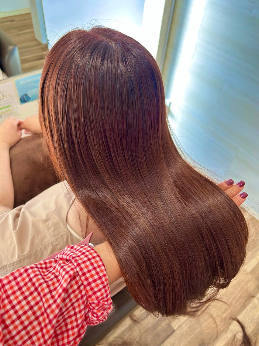 ヘアスタイル・髪型カタログ「秋っぽオレンジブラウン&髪質改善