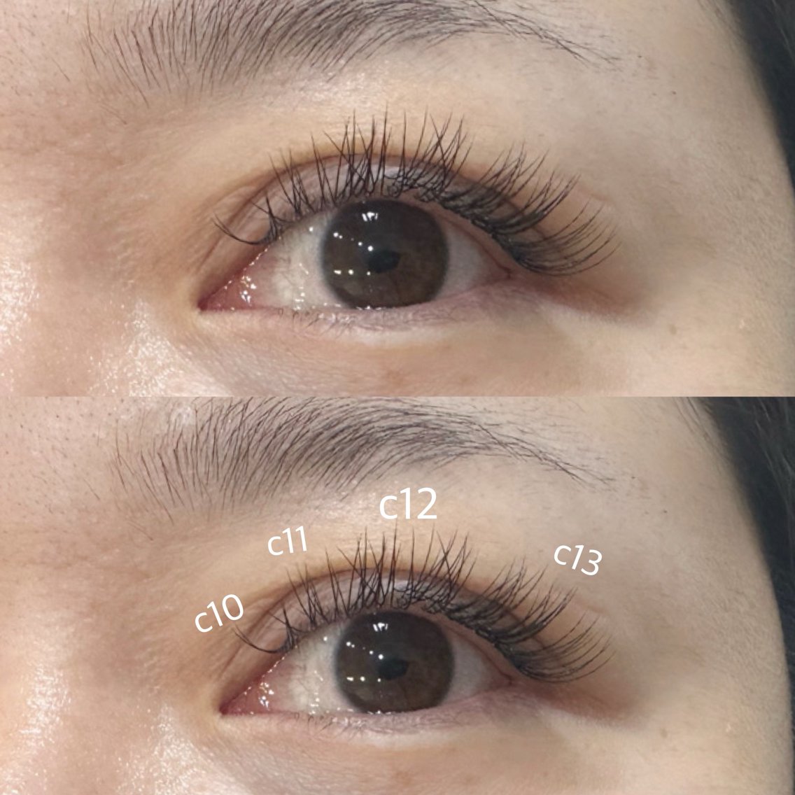 マツエクモデル flatrush/black/100本 マツエクデザイン♡ c11/c12/j12 横幅拡張&垂れ