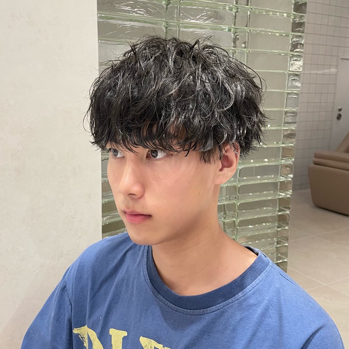 パーマ　3本目 世界1短いパーマ バズニグロ 大会おつかれさまでした • #パンチパーマ