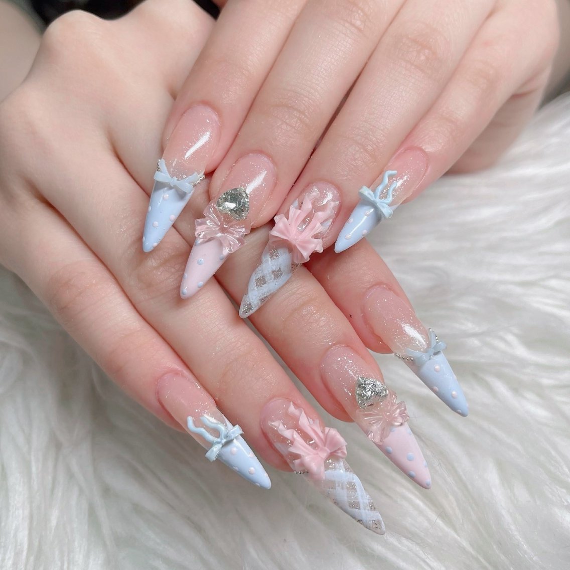 ネイルデザイン・アートカタログ「#チップやり#ネイルチップ #ゴテゴテ