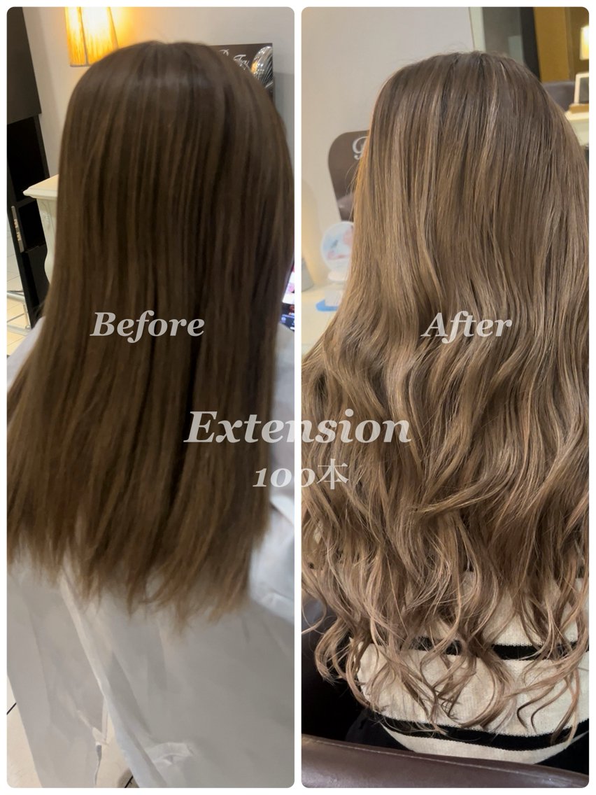 2\140(シールエクステ　さらさら 2`(シールエクステ さらさら 黒髪ボブから サラサラ黒髪ロングへ