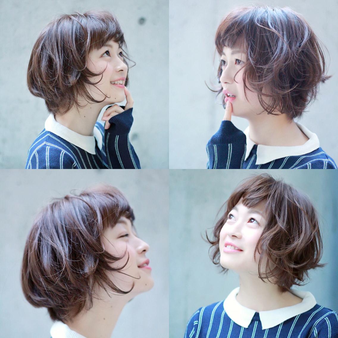トップ100ふんわり パーマ ショート ボブ 最高のヘアスタイルのアイデア