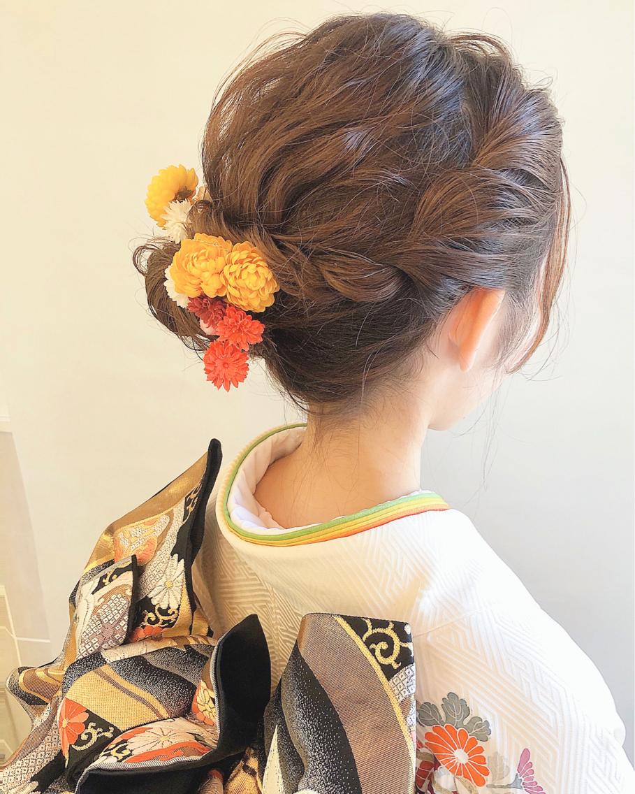 着物に合うゆるふわヘアセット Neolive所属 齋藤咲のヘアカタログ