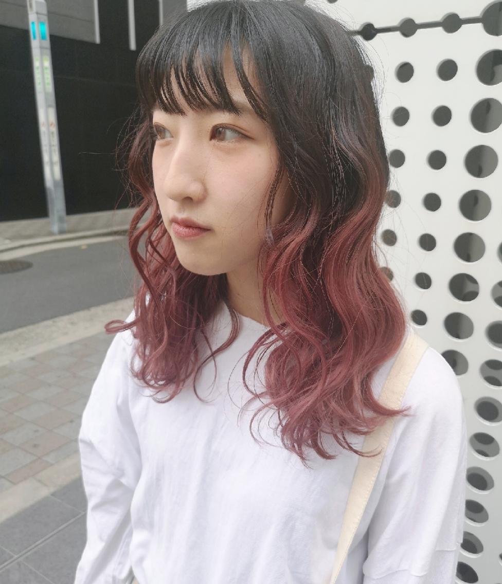 新鮮なヘア カラー ダーク ピンク 最高の花の画像