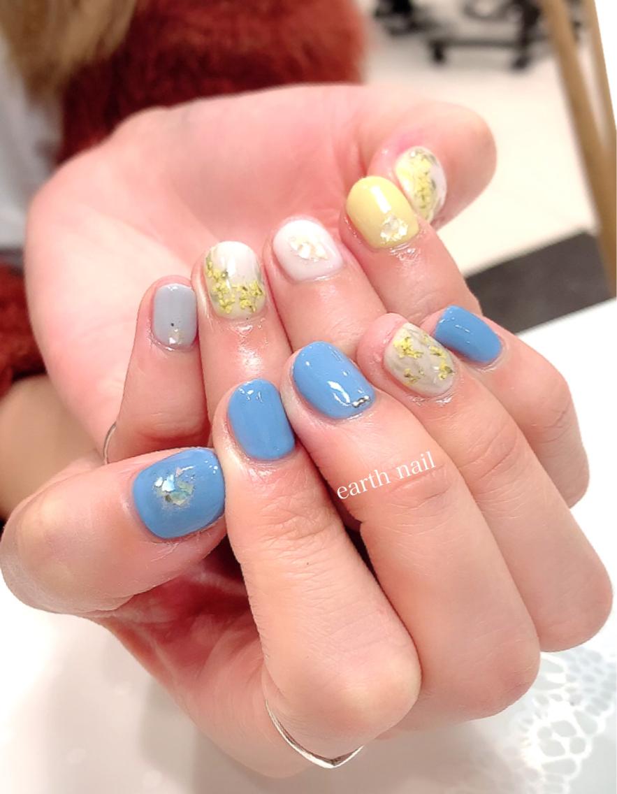 お持ち込み画像 ミモザネイル アート控えめだったため 1 500で